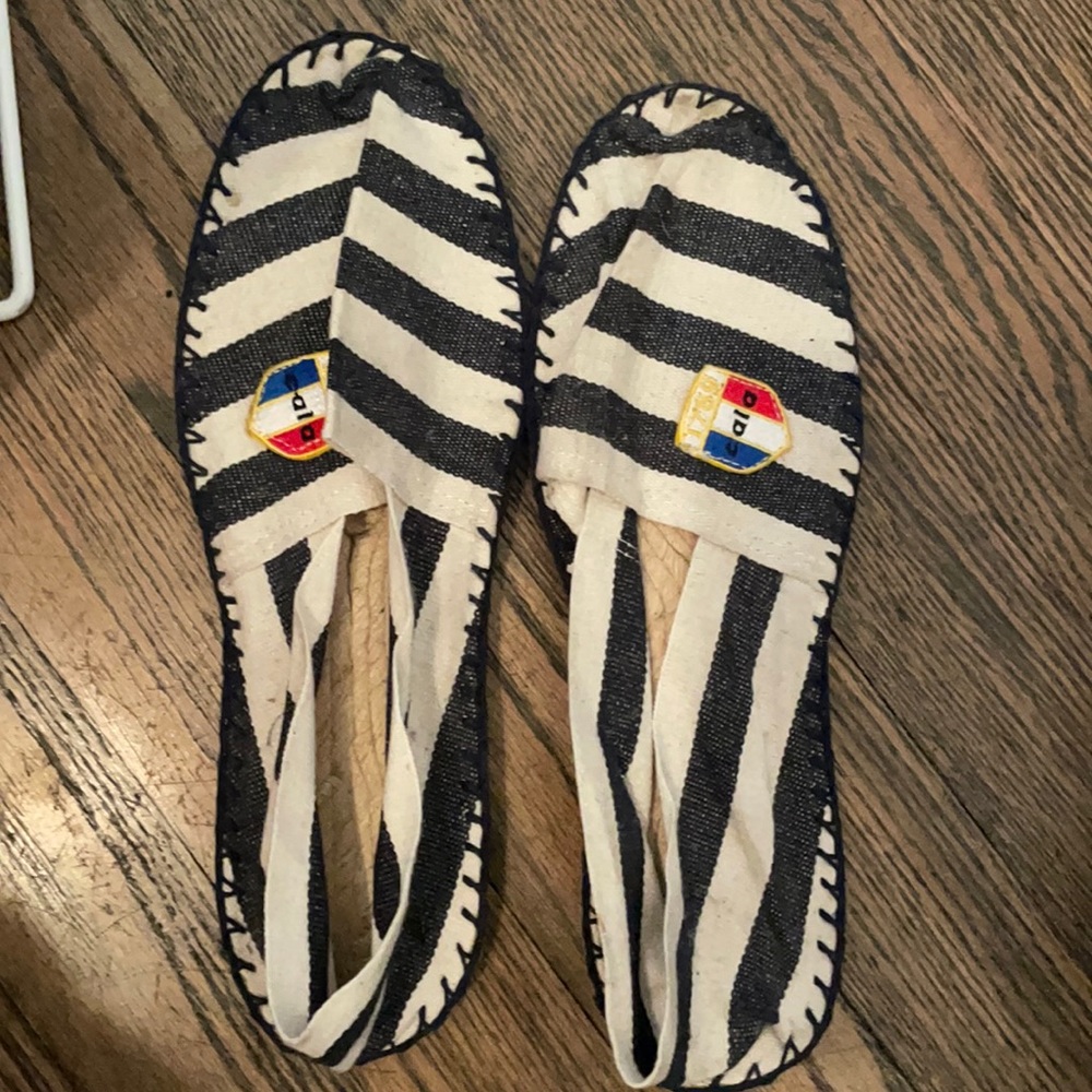 Brand new French striped espadrilles!